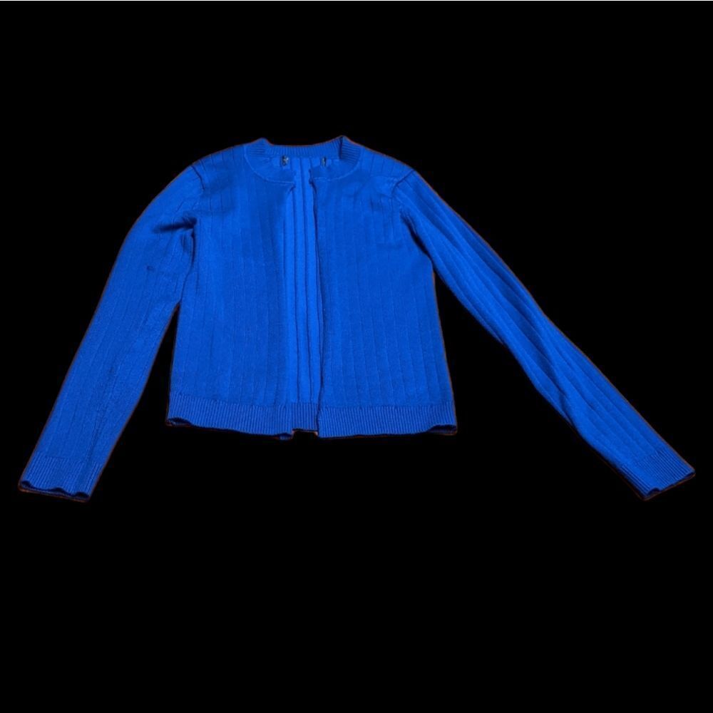 Misses Bright Royal Blue Lightweight Extra Small Shrug Sweater Cardigan